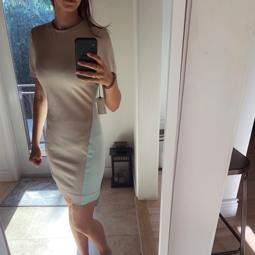 Wilfred two tone cotton fitted dress - never worn!